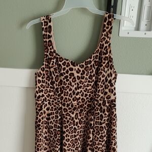 Leopard Print Sleeveless Dress